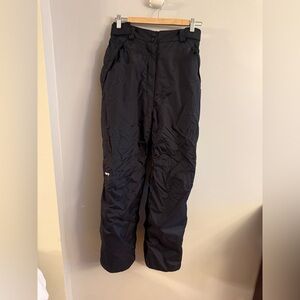 Vintage Skigear Black Snow Ski Pants Womens Small Insulated Waterproof Winter